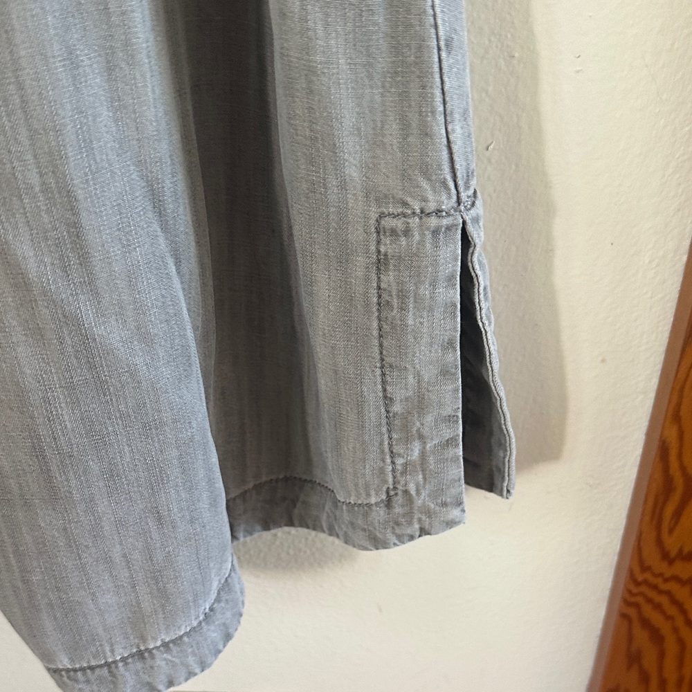 Chico's Gray Button-Down Blouse - image 2